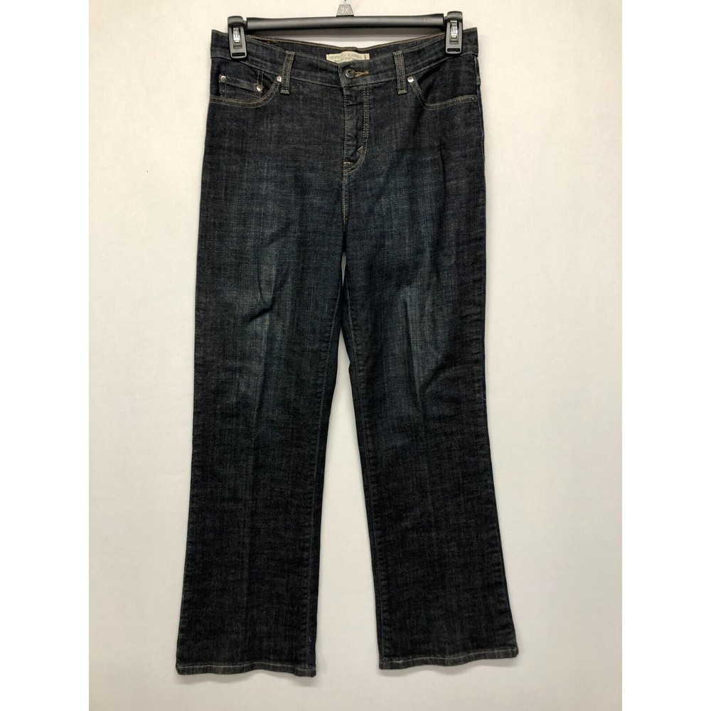 Levi's 512 Women Perfectly Slimming Bootcut Jeans Size 10 S/C Dark Wash M125 -14